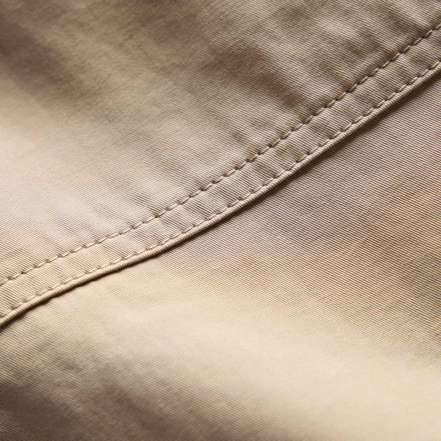 Men's Fine Cotton Twill Patch Pocket Short Light Khaki